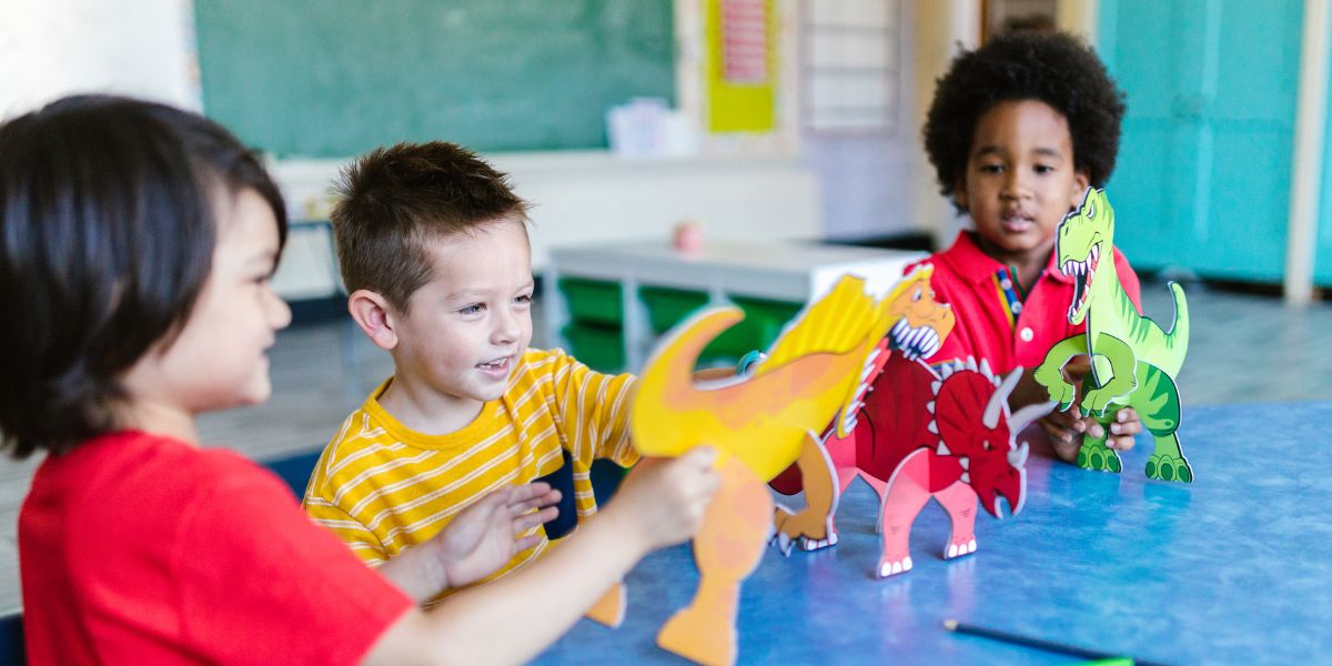 Children playing indoors