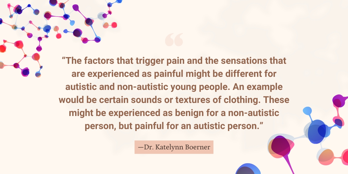 pain in autism