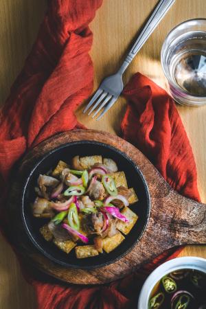 cooked tofu served with delicious vegetables