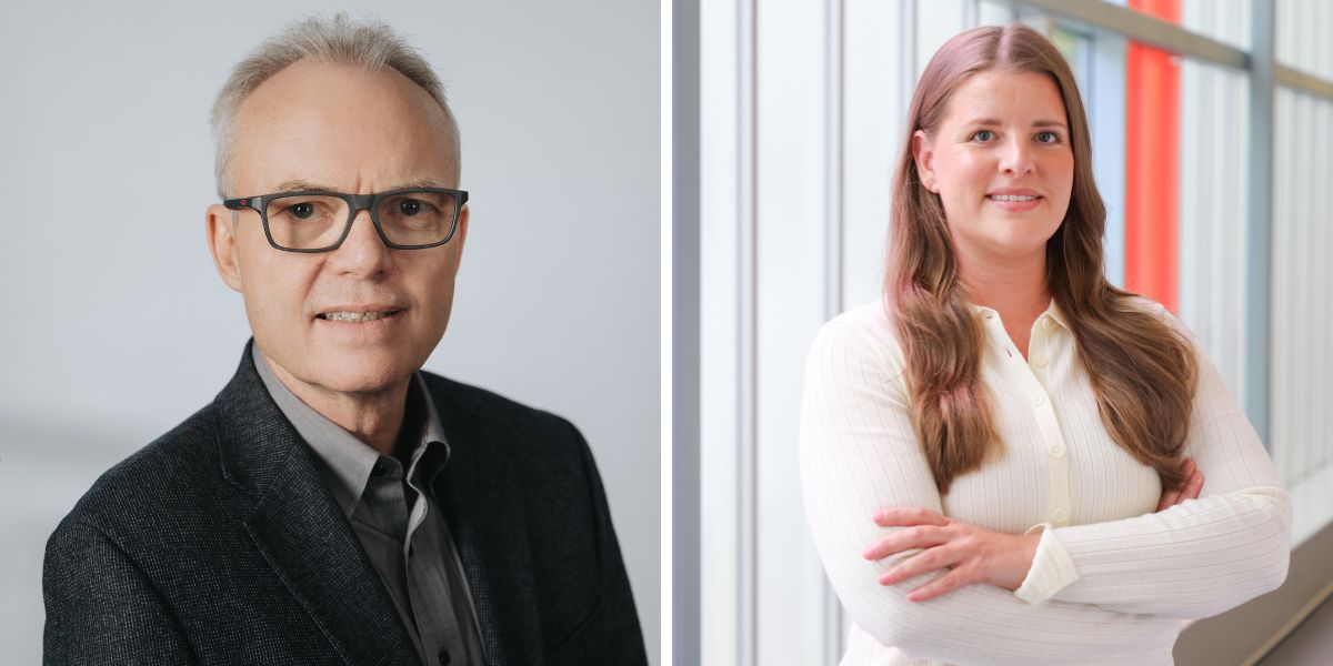 Headshots of Mark Ansermino and Charly Huxford