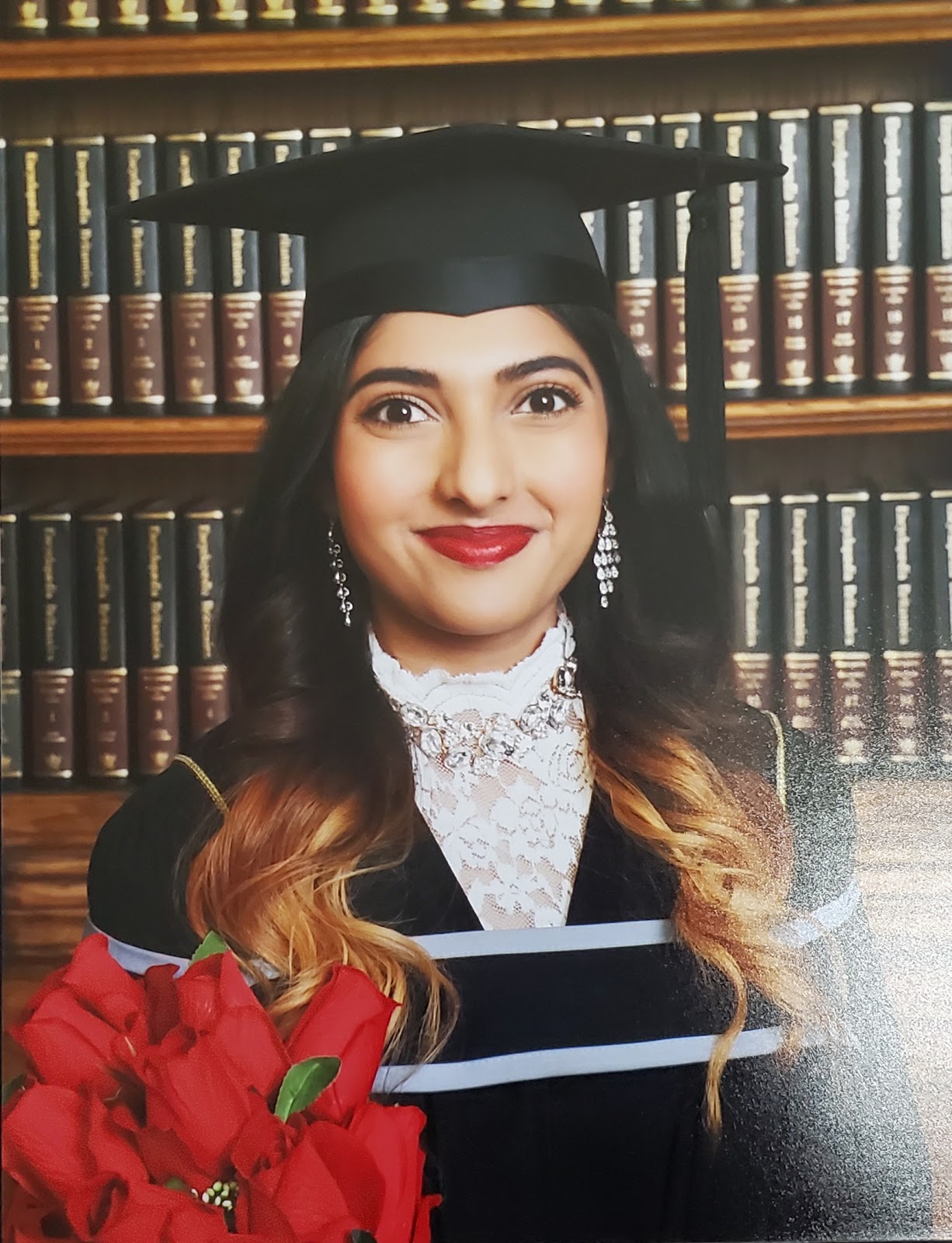 Vriti's Bachelor of Science graduation picture