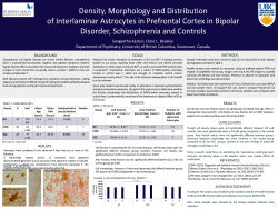 Density, Morphology and Distribution  of Interlaminar Astrocytes in Prefrontal Cortex in Bipolar Disorder, Schizophrenia and Controls