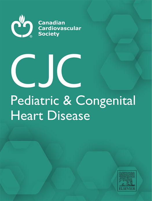 Cover of Canadian Journal of Pediatric Cardiology