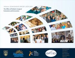 OPSEI Annual Achievements Report 2009-2010