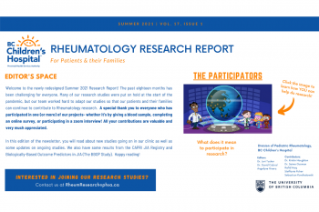 2021 Rheumatology Research Report