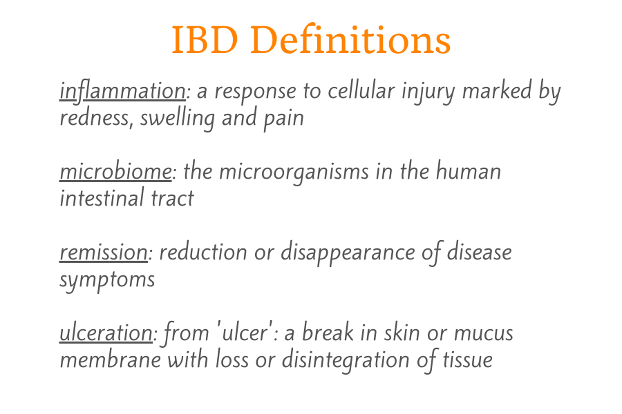 inflammatory bowel disease important terms definitions