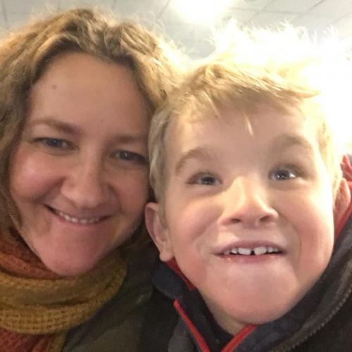 Julie MacMillan and her son Alistair Julie and her son Alistair